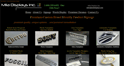 Desktop Screenshot of miladisplays.com